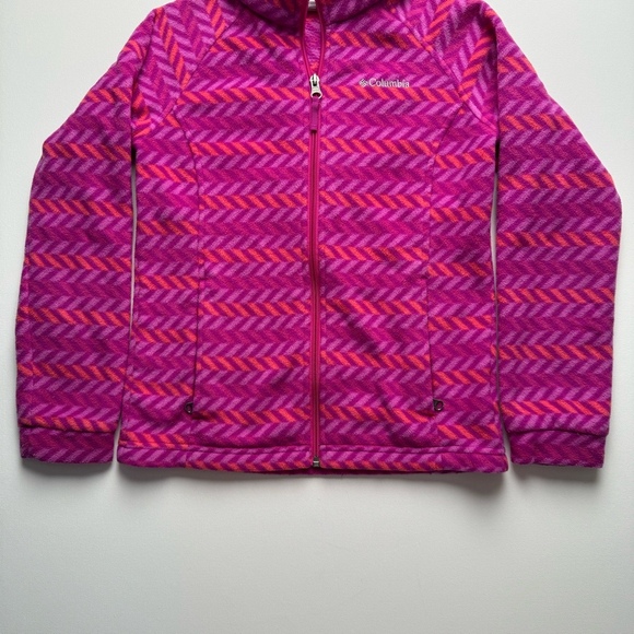 Girls Columbia Fleece Jacket Size M (10/12) - Picture 1 of 5